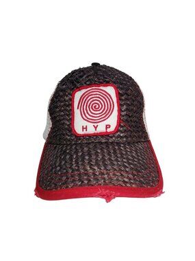 HYP Distressed Mesh Straw Trucker Baseball Hat Cap Snapback